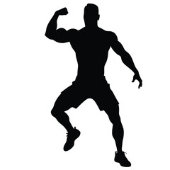 Fototapeta premium an energetic man concept on an isolated white background 