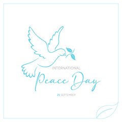 21 september international world peace day concept design vector illustration