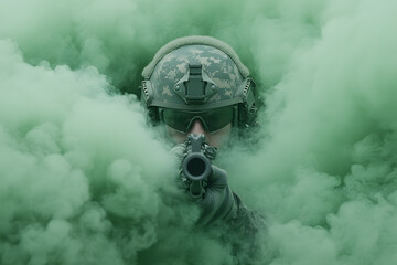 Highly Trained Special Forces Officer, Tactical Gear and Elite Military Training