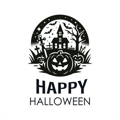 Will do happy halloween logo design
