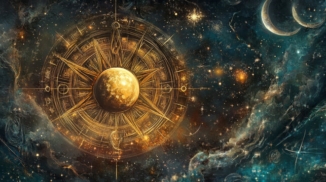 Include symbolic elements like the planet Mercury, which rules Virgo, or celestial imagery that connects to Virgos astrological significance.