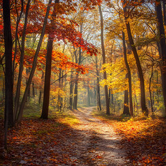 Fototapeta premium autumn in the forest