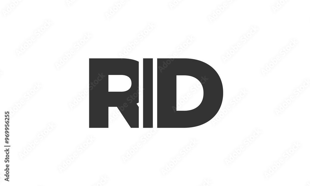 Poster rid logo design template with strong and modern bold text. initial based vector logotype featuring s