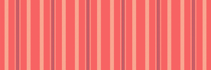 Coat textile vertical lines, ornate seamless stripe background. Vertical texture vector pattern fabric in red and light colors.