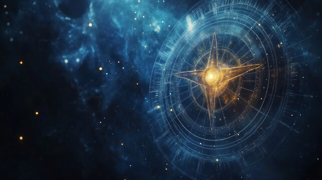 Integrate elements related to horoscopes and astrology, such as star charts, planetary alignments, or astrological houses. Show how these elements play a role in the interpretation of zodiac signs.