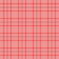 Abstract vector background pattern, festival tartan texture check. Packing textile fabric plaid seamless in red and grey colors.
