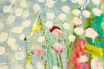 Detail of the Painting as a Background