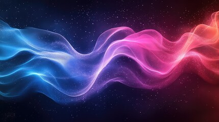 Obraz premium Abstract Background with Dynamic Waves in Blue, Pink, and Purple Colors, Creating a Vibrant and Fluid Design for Modern and Creative Projects