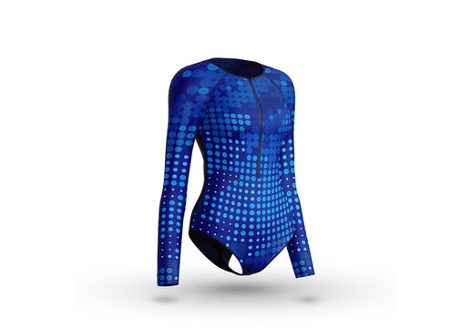 Athletic Swimsuit Mockup - Half Side