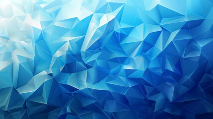 Obraz premium Blue low poly background.