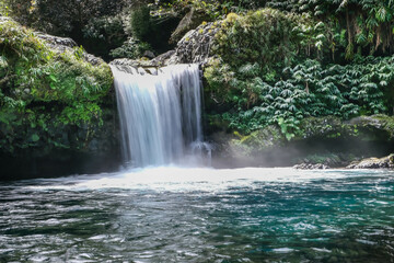 Obraz premium Amazing Waterfall on the Island of La Reunion, France