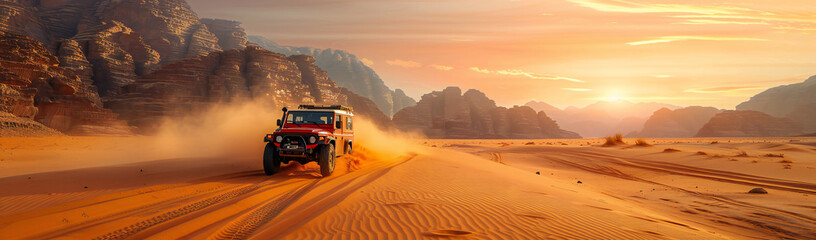 Africa Desert Adventure at Sunrise