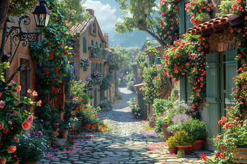 Obraz premium Beautiful Old Town of Provence