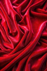 Fiery red black silk satin background. Beautiful soft wavy folds on smooth shiny fabric. Anniversary, Christmas, wedding, birthday, valentine, event concept. Luxury elegant beauty style. Design. 3d.