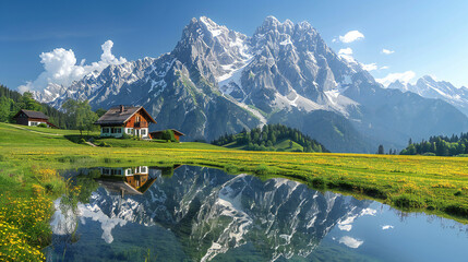 Fototapeta premium Austrian Mountain Landscapes