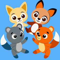 set of animals