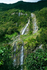 Amazing Waterfall on the Island of La Reunion, France