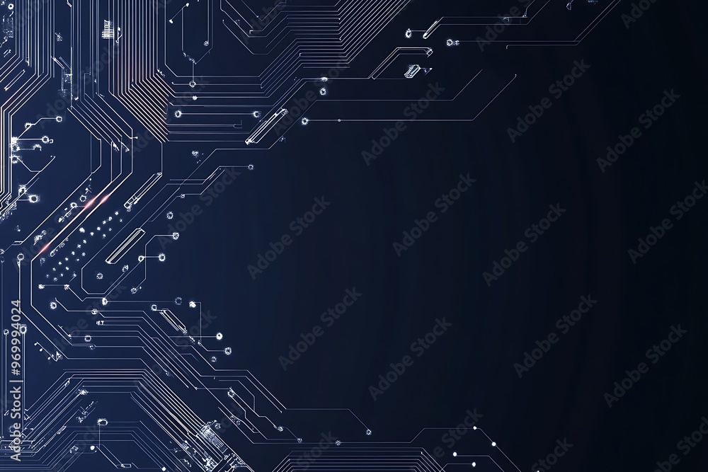 Poster abstract circuit board background with copy space