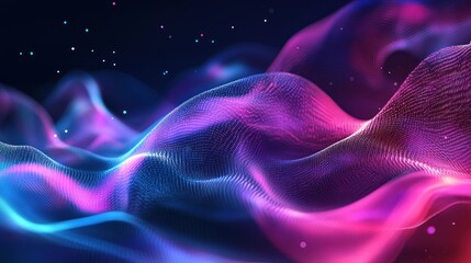 Obraz premium Abstract Wavy Lights
