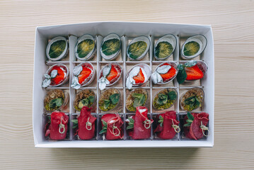 Handcrafted Artisanal Soaps Mimicking Food in Gift Box