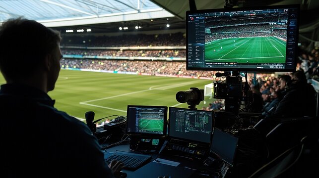 An advanced camera system capturing every angle of a football match for in-depth analysis.