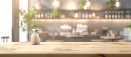 Abstract Blur Luxury Coffee Shop Cafe Interior For Background