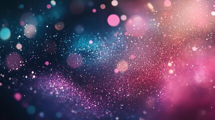 Fototapeta premium Abstract Background with Glittering Lights and Bokeh