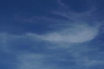 White clouds on a blue sky