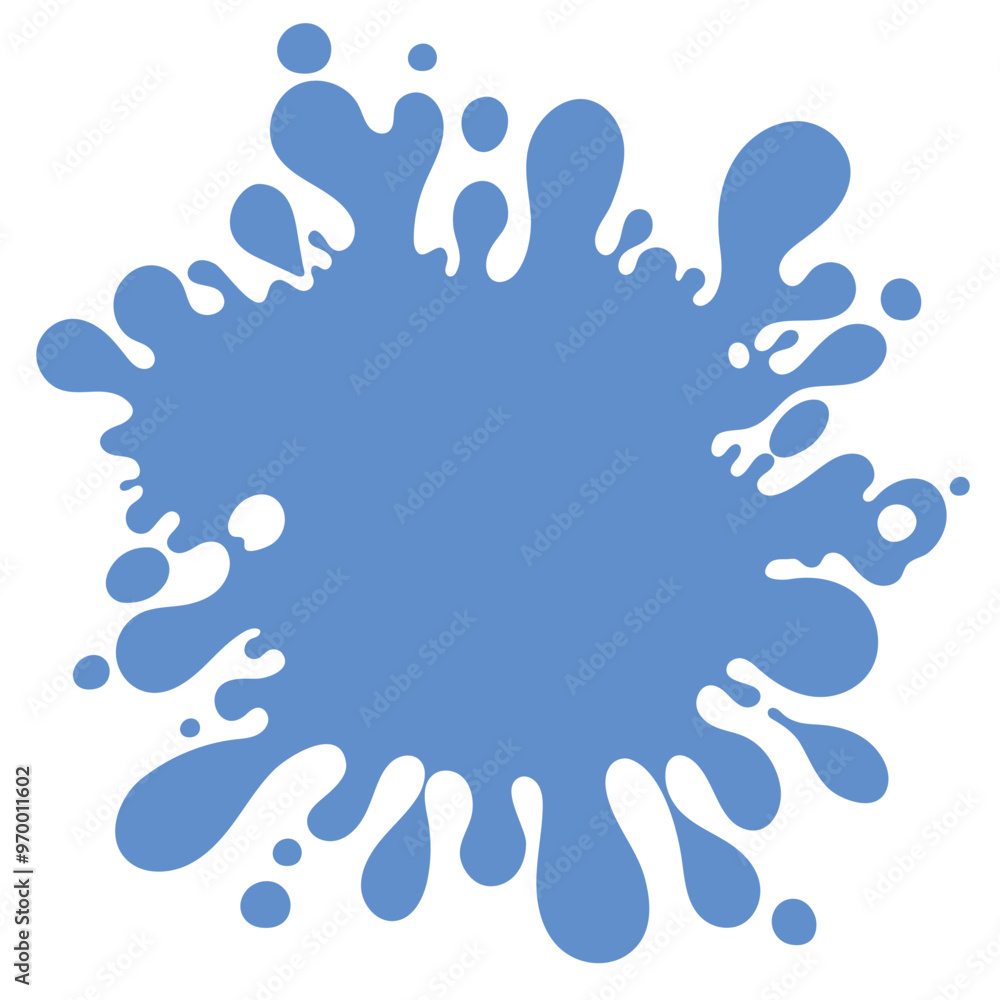 Poster vector abstract complex shape, fluid blotch spot image as template for background. dynamical colored