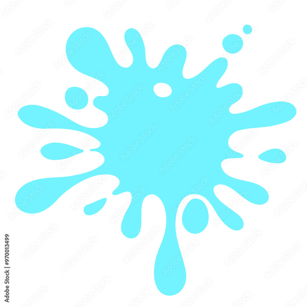 Poster vector abstract complex shape, fluid blotch spot image as template for background. dynamical colored