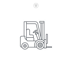 Forklift icon symbol vector illustration isolated on white background