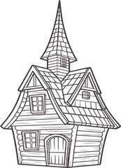 House coloring page for kids