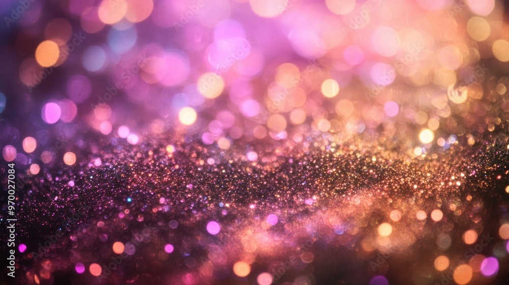 Wall mural Abstract Background with Defocused Lights and Glitter