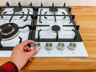 Discover the versatile Kitchen Gas Stove with adjustable knobs, ideal for all cooking needs,...