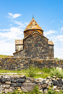 building of Surp Arakelots church in Sevanavank