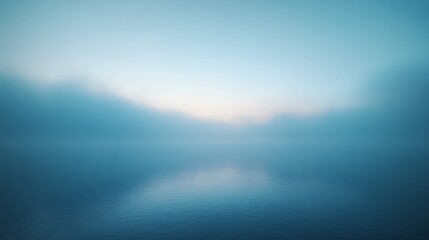 Obraz premium Misty Morning Lake.