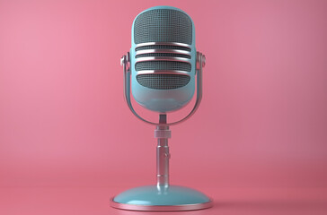Perfect Your Podcasts with a Green Streaming Microphone: 3D Rendering