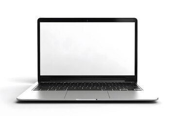 Fototapeta premium Sleek Modern Laptop with Blank Screen Ready for Use