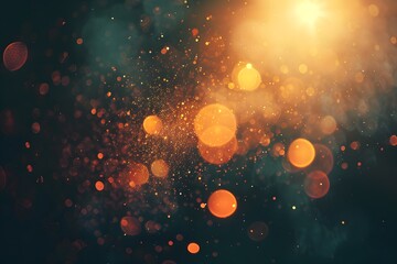Obraz premium Captivating Abstract Background of Glowing Particles and Light Effects