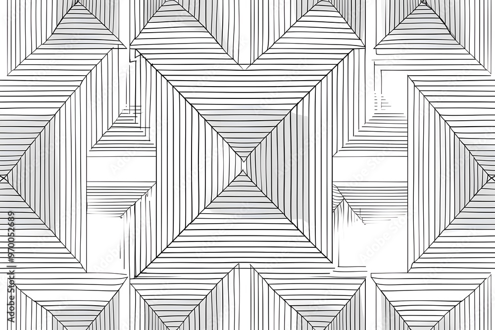 Poster intricate geometric pattern with linear design