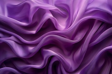 Obraz premium Elegant Purple Silk Fabric with Soft, Flowing Drapes