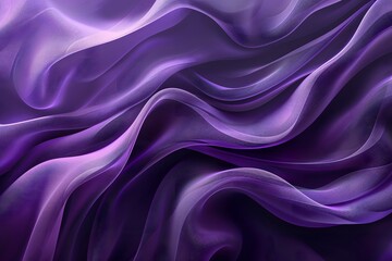 Fototapeta premium Elegant Flowing Purple Fabric Abstract Design