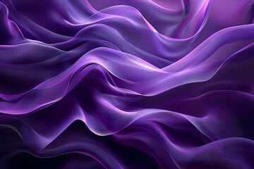 Obraz premium Ethereal Waves of Purple Silk Flowing Gracefully