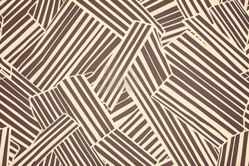Fototapeta premium Abstract Pattern of Overlapping Stripes in Earthy Tones