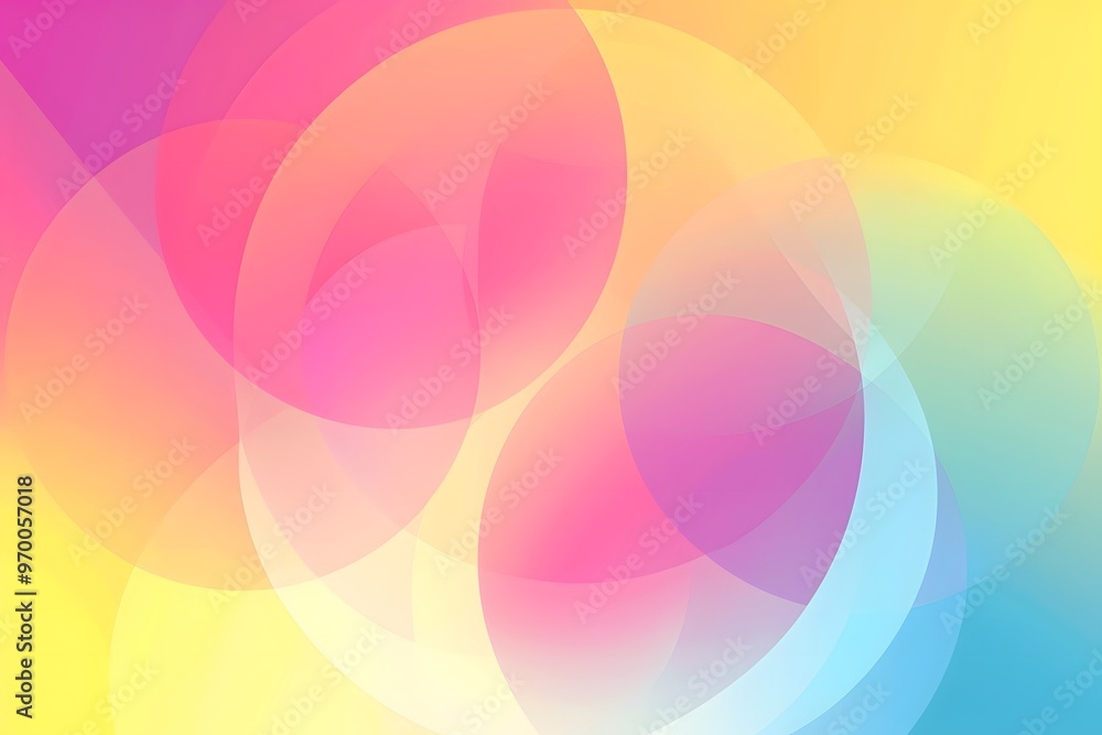 Poster vibrant abstract background with soft color overlays