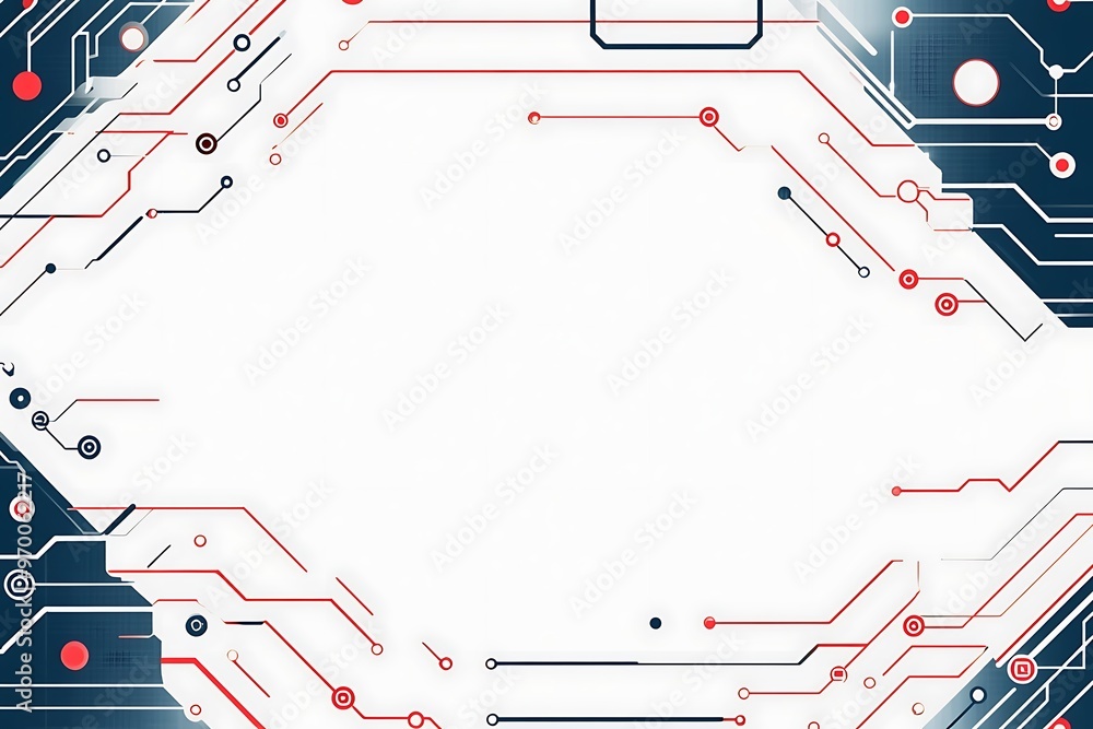 Poster abstract technology background with circuit board design and copy space