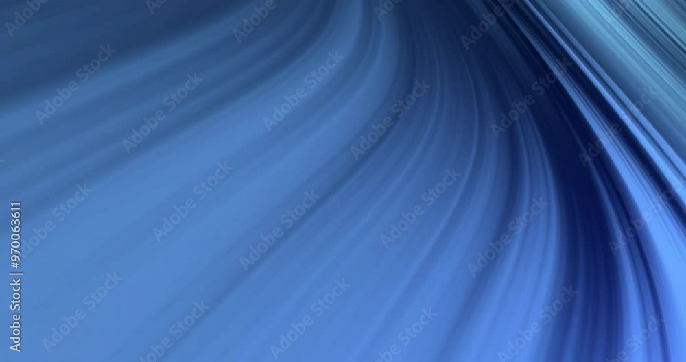 Sticker Animation of glowing blue light trails moving over black background