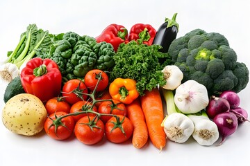 Fresh and Colorful Assortment of Vegetables for Healthy Eating