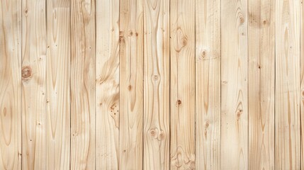 Obraz premium Light vertical wooden plank texture with natural grain and knots. Ideal for banners, website backgrounds, and product displays. Minimalist design with copy space for text and marketing materials.