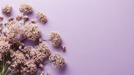 Fototapeta premium vertical film. paint for flowers. Drop of water ink. floral design. Shiny purple glitter fluid splashed on orange daisy petals against a blue backdrop. 